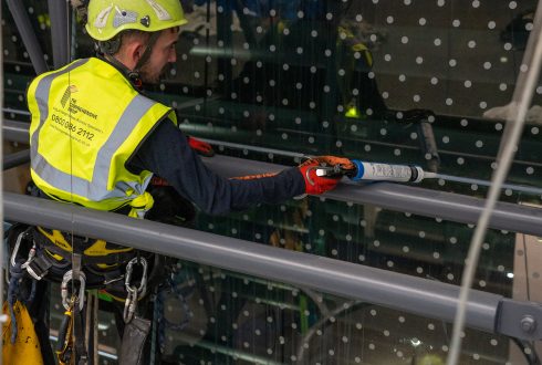 Glazed Curtain Wall Repair - Monster Energy UK HQ