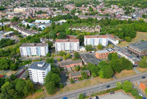 Drainpipe Upgrade by Rope Access - Walsall Residential Block