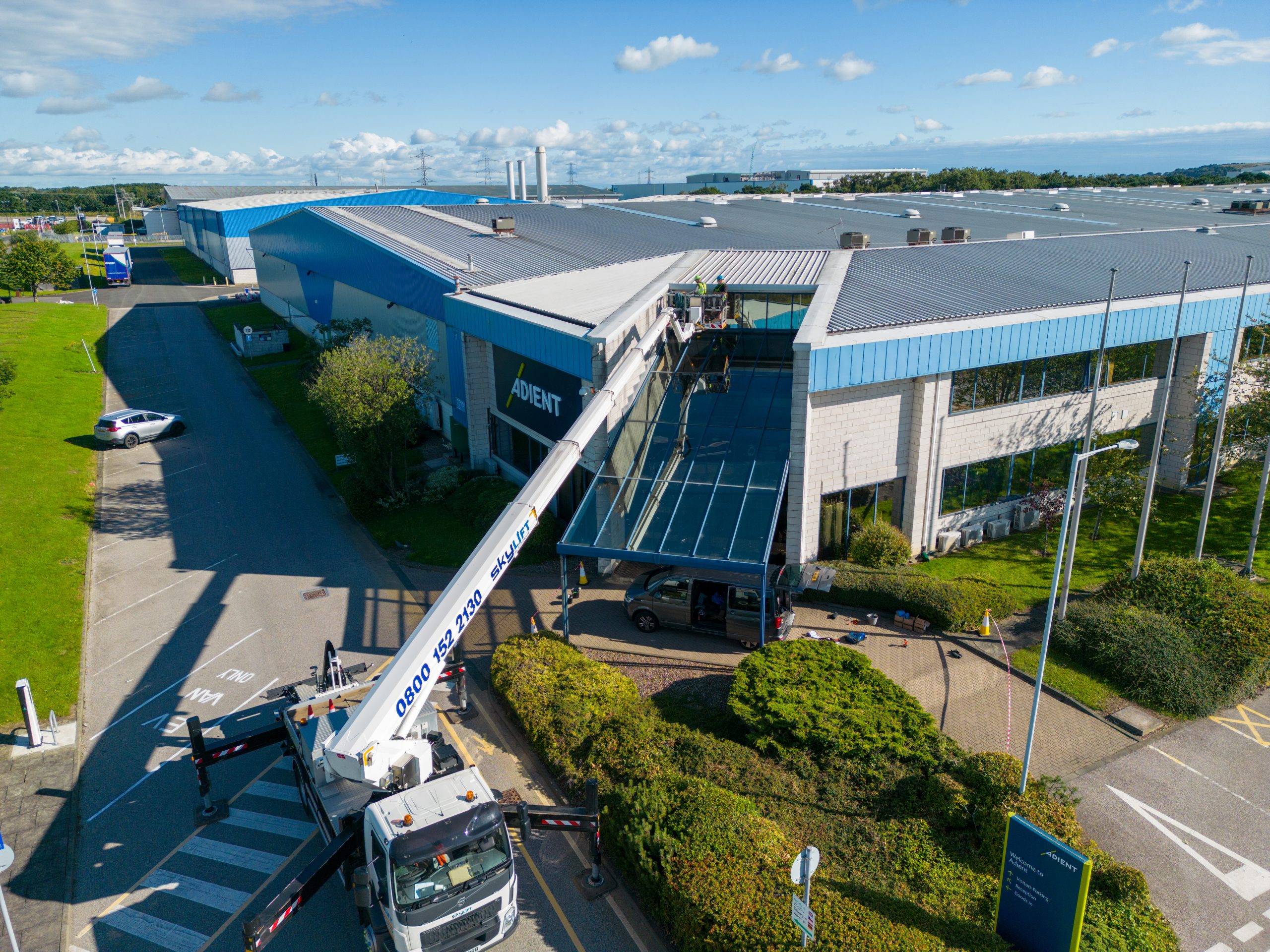 High-Level Glazing Leak Rectification – Nissan Sunderland
